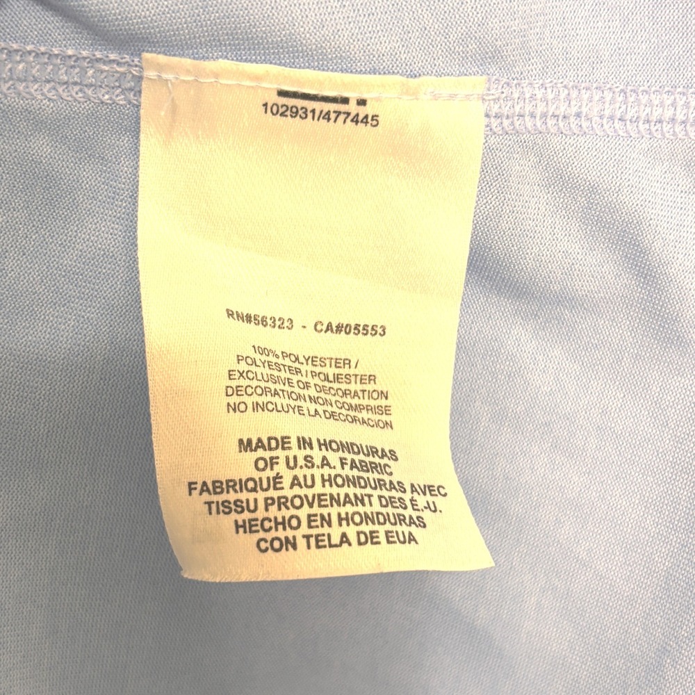 Nike Dri-FIT Shirt Womens M Blue V-Neck Short Sleeve Athletic Activewear Gym - Picture 5 of 7